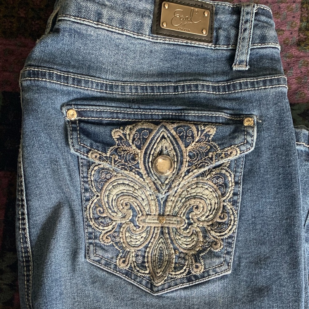 Earl Jeans with bling. Size 16